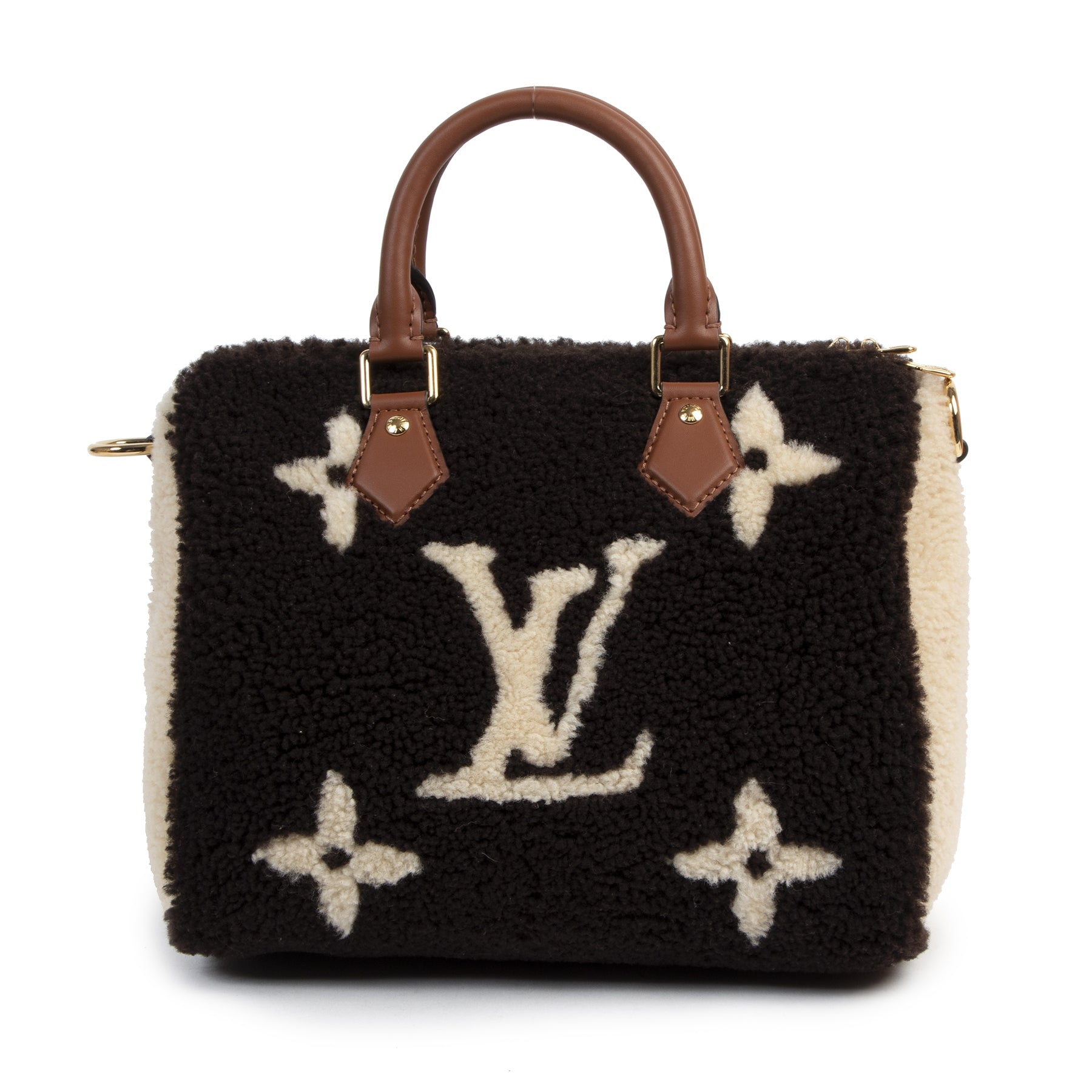 100% authentiek exemplaar van de Louis Vuitton Limited Edition Speedy Bandoulière 25 LV Teddy Monogram for the best price at Labellov secondhand designer bags online.