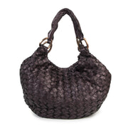 Authentic secondhand Miu Miu Purple Intreccio Woven Tote Bag designer bags luxury vintage webshop fashion designer brands