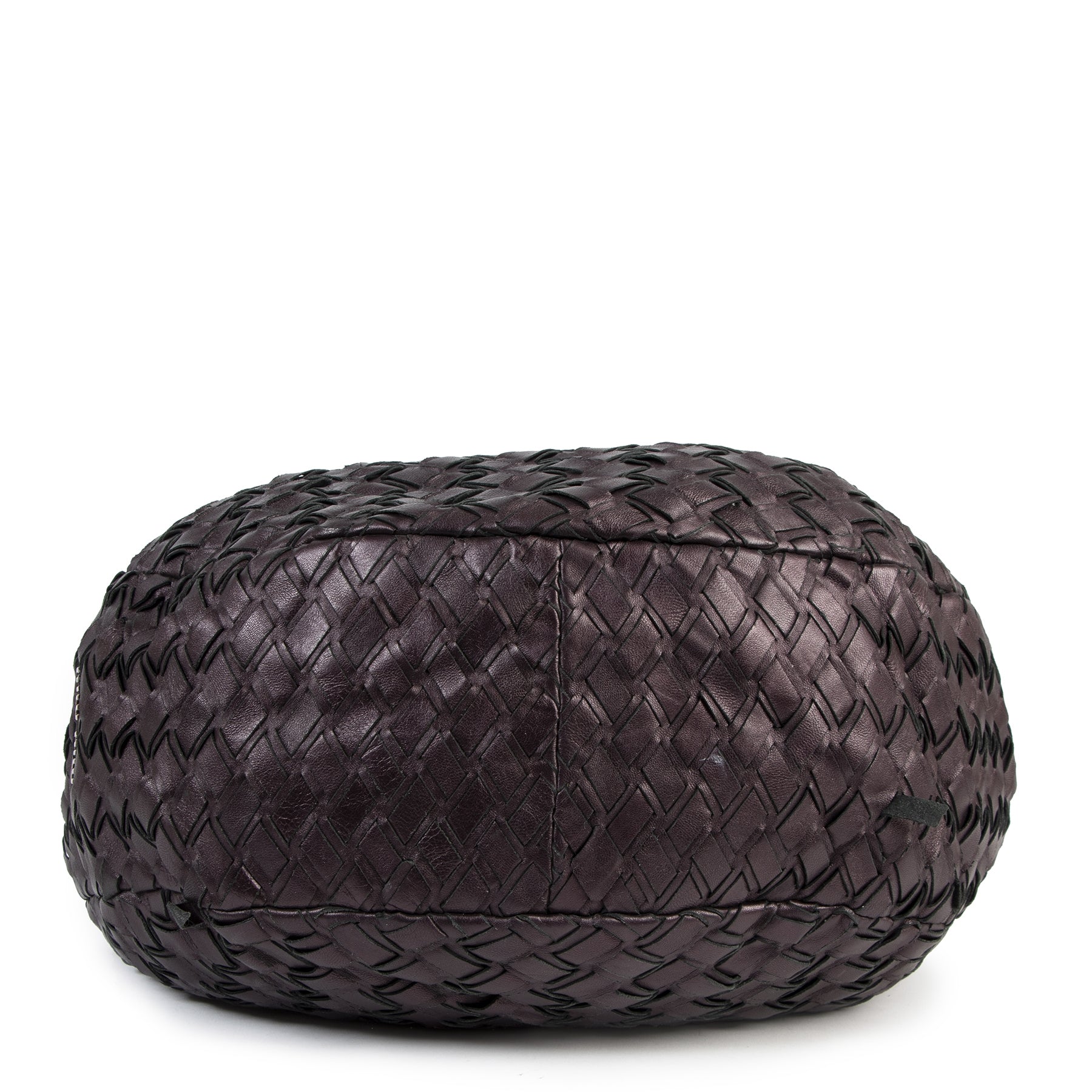 Authentic secondhand Miu Miu Purple Intreccio Woven Tote Bag designer bags luxury vintage webshop fashion designer brands