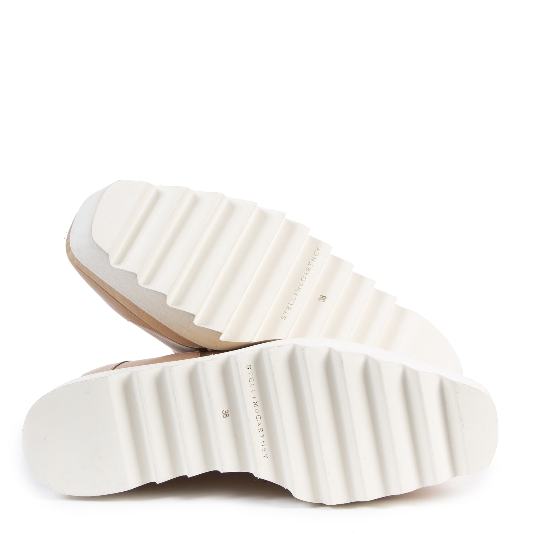 Authentic secondhand Stella McCartney Pink Elyse Wedges - Size 38 designer shoes sneakers platform heels luxury vintage webshop fashion safe secure online shopping