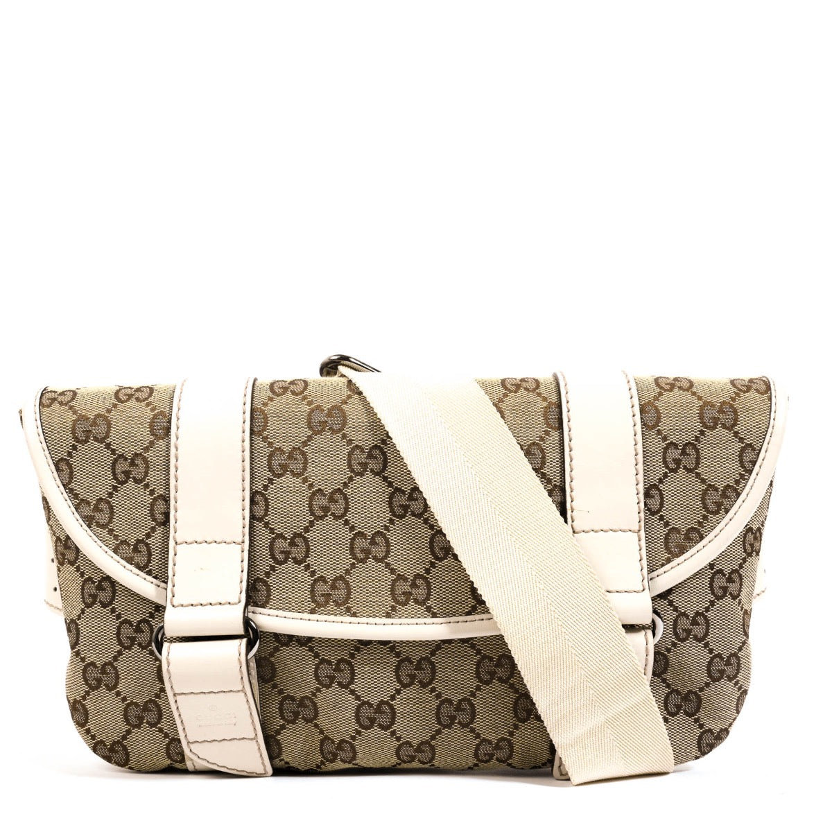 Shop safe online at Labellov in Antwerp this 100% authentic second hand Gucci GG Canvas Waist Bag