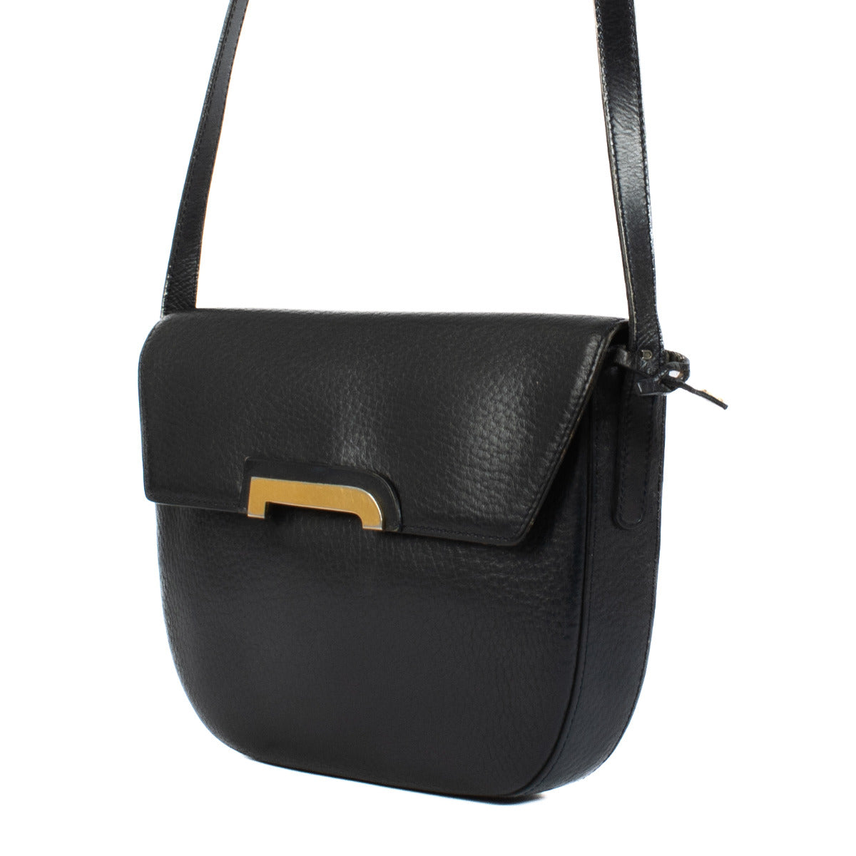 Delvaux Dark Blue Crossbody Bag for the best price at Labellov secondhand luxury in Antwerp Brussels and Knokke