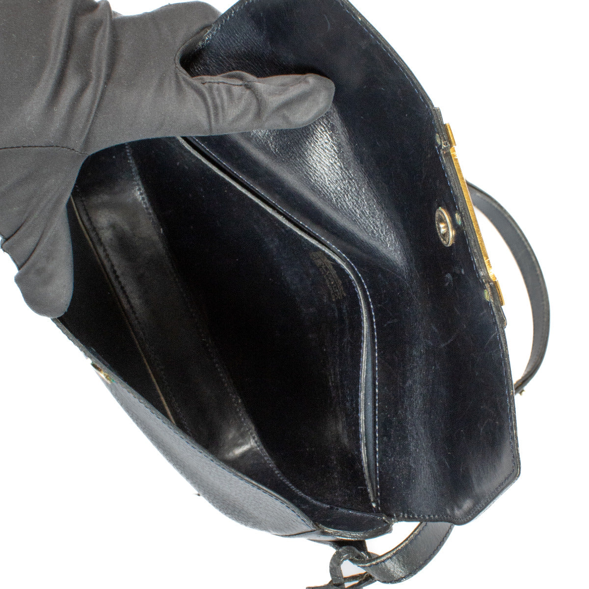 Sac bandoulière Delvaux Deluré bleu foncé