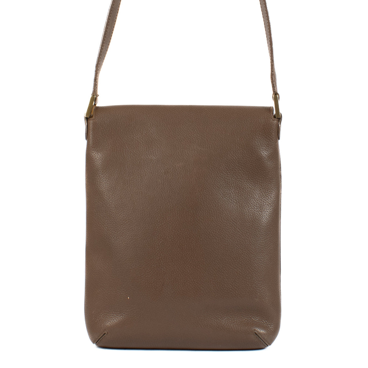 Sac bandoulière Delvaux Taupe Baudrier Louise PM