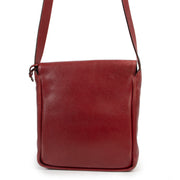 Shop safe online 100% authentic second hand Delvaux Red Toile de Cuir Bosphore Crossbody in very good condition at the right price at Labellov in Antwerp.