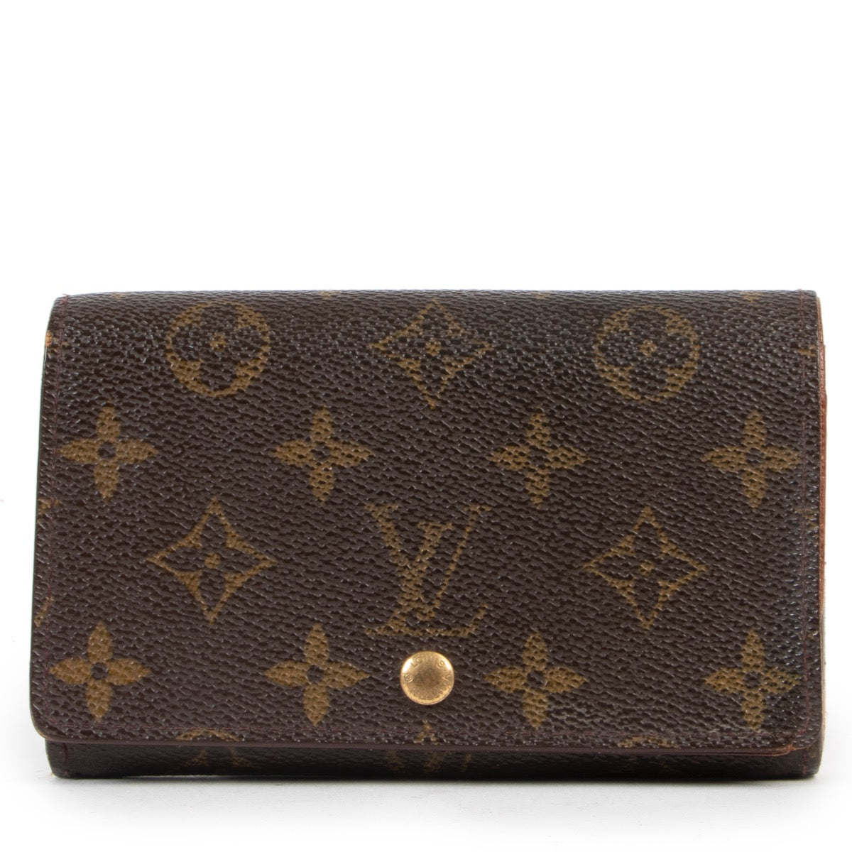 Shop safe online 100% authentic second hand Louis Vuitton Monogram Porte Monnaie Billets Tresor Wallet in very good condition at the right price at Labellov in Antwerp.