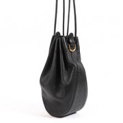Buy an authentic Delvaux Black Leather Bucket Bag in very good condition at Labellov in Antwerp.