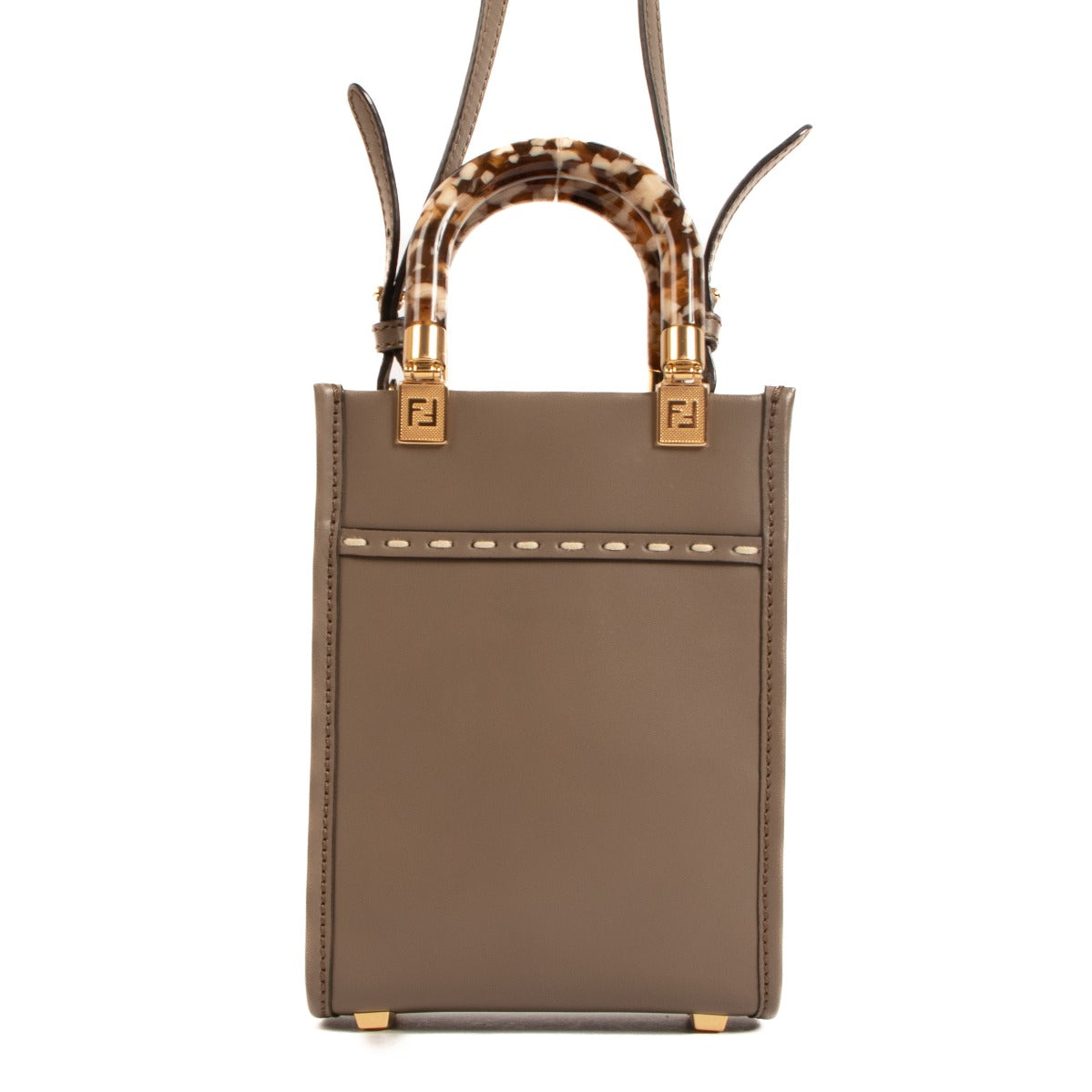 Fendi Mini Sunshine Shopper Taupe – Labellov