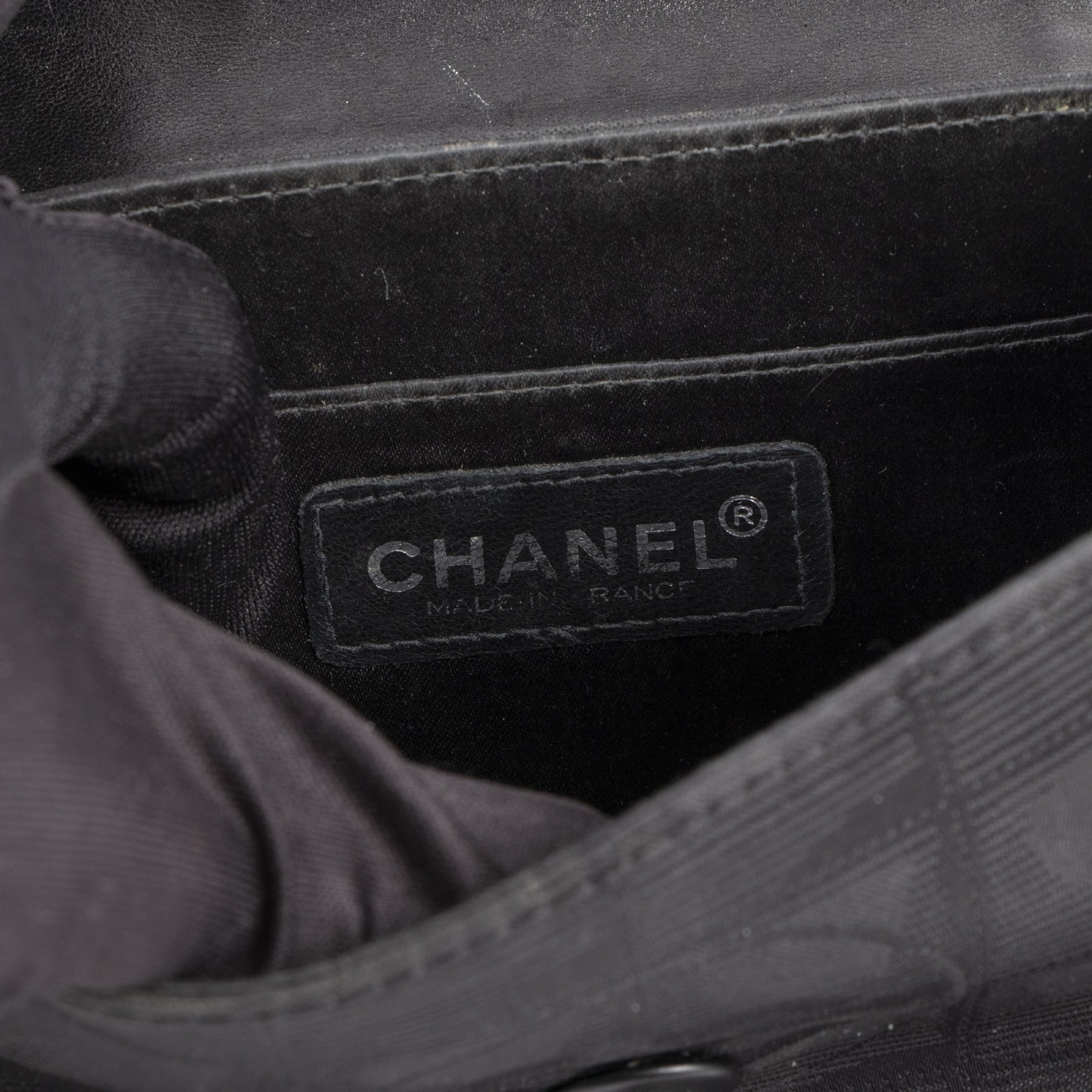 Chanel Zwarte Nylon CC Minibag