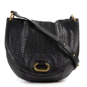 Authentic secondhand Delvaux Black Toile De Cuir Crossbody Bag designer bags luxury vintage webshop fashion designer brands leather bags