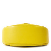 Authentieke Tweedehands Delvaux Camille Yellow Leather Shoulder bag juiste prijs veilig online winkelen luxe webshop winkelen Antwerpen België mode fashion