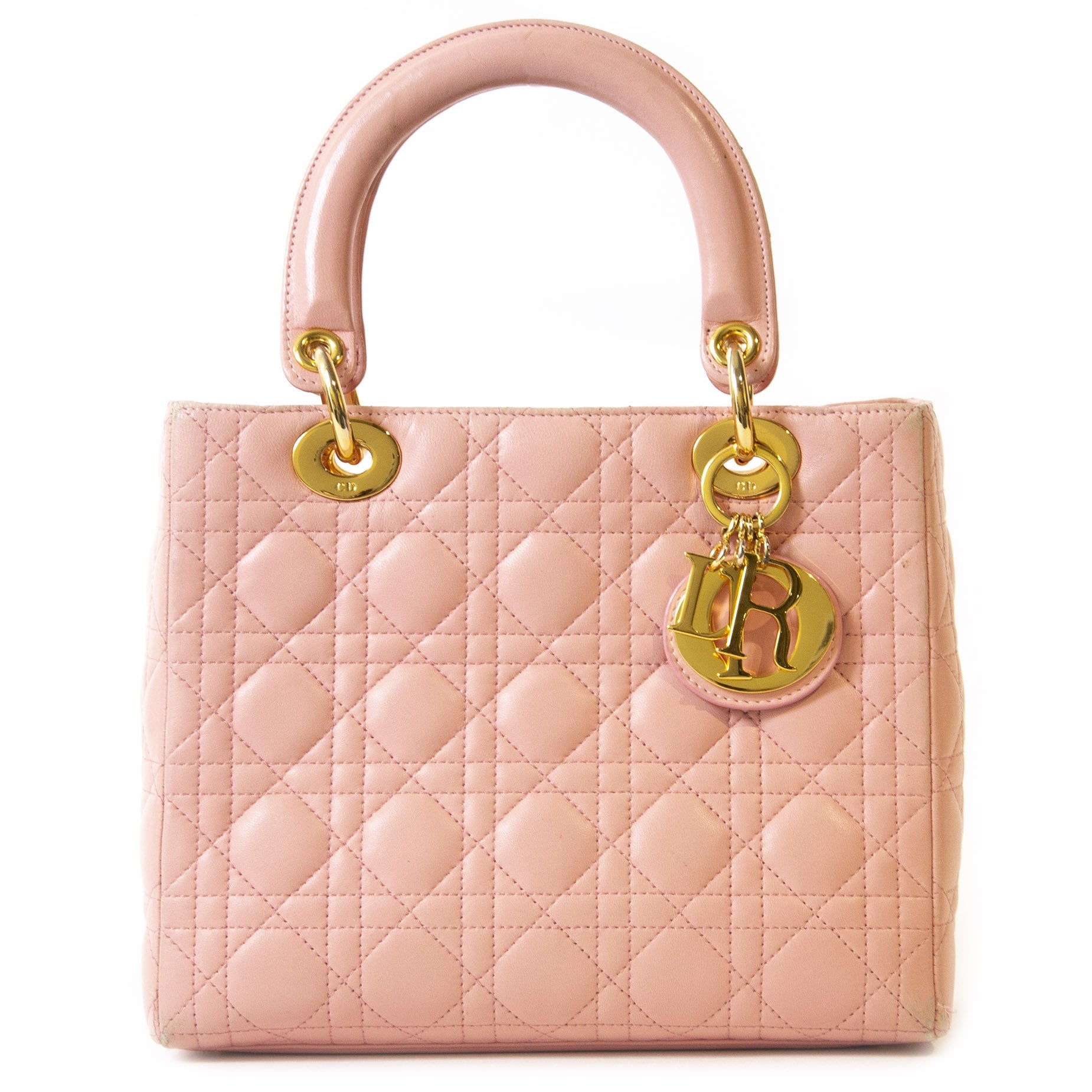 Authentieke tweedehands Christian Dior Pink Lady Dior Bag juiste prijs veilig online winkelen LabelLOV webshop luxe merken winkelen Antwerpen België mode fashion