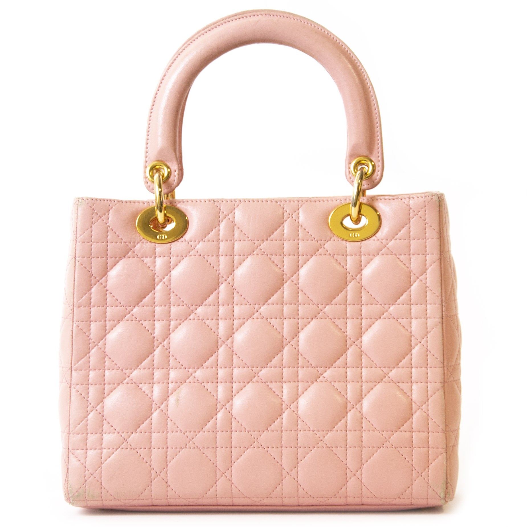 Authentieke tweedehands Christian Dior Pink Lady Dior Bag juiste prijs veilig online winkelen LabelLOV webshop luxe merken winkelen Antwerpen België mode fashion