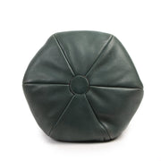 Authentic secondhand Delvaux Green Leather Bucket Bag designer bags fashion luxury vintage webshop safe secure online shopping