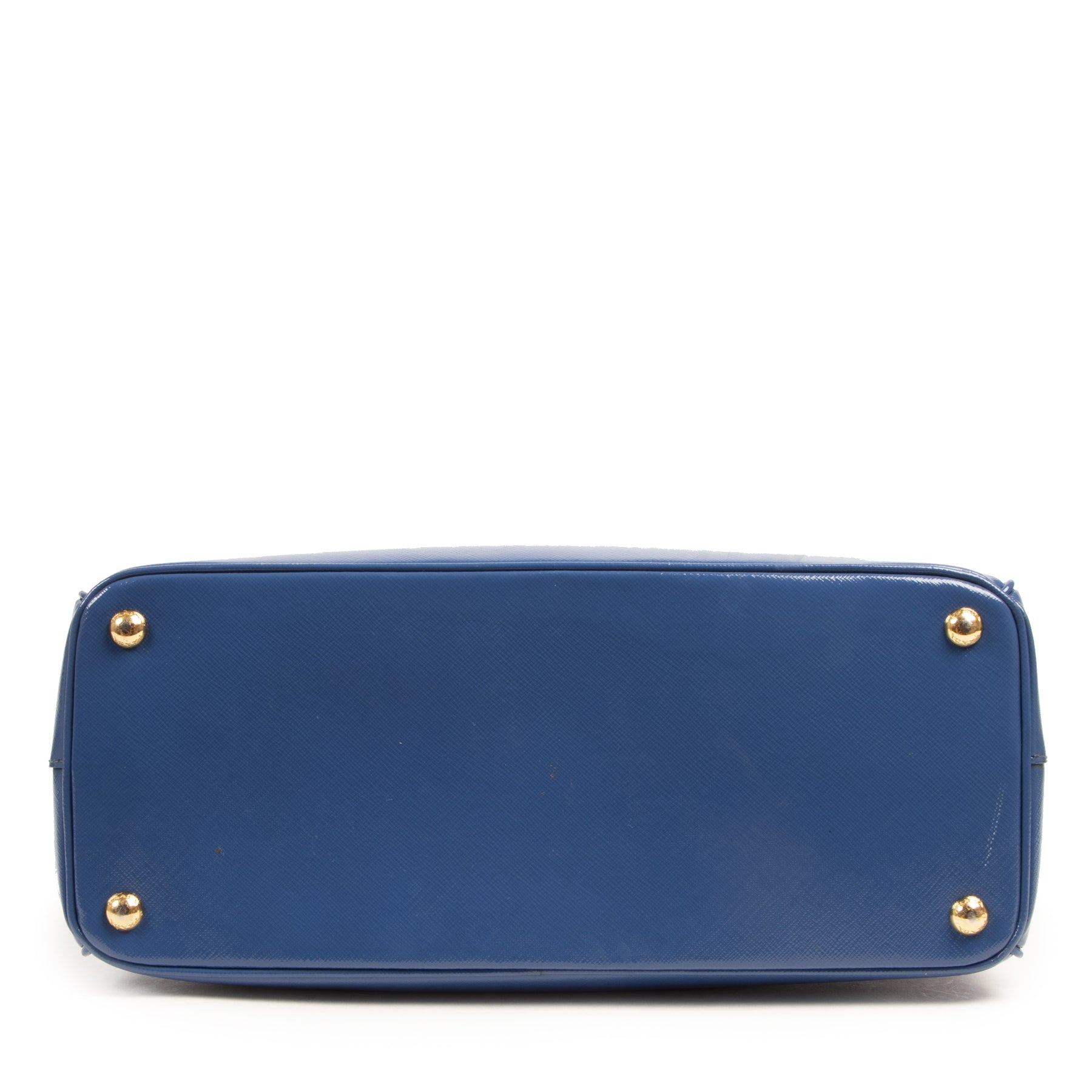 Authentic secondhand Prada Saffiano Cobalt Blue Handle Bag designer bags fashion luxury vintage webshop safe secure online shopping