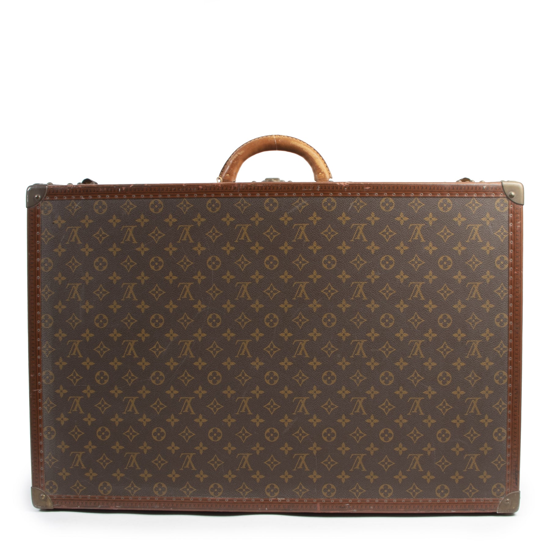 Authentieke tweedehands vintage Louis Vuitton Alzer 80 Suitcase koop online webshop LabelLOV