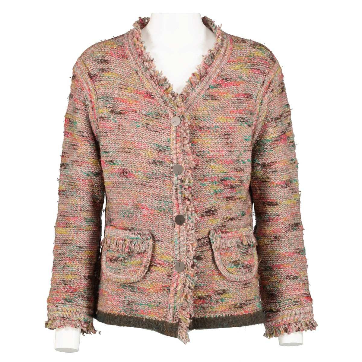 Chanel Identification 99A Pink Knitted Jacket