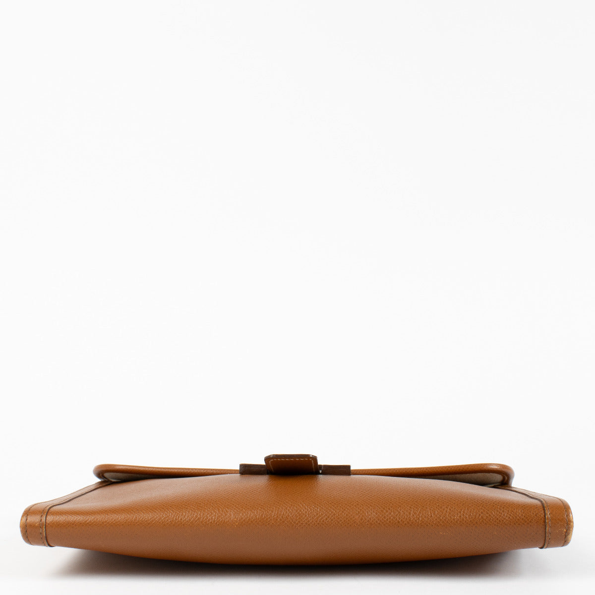 Pochette Hermès Jige PM en cuir Courchevel doré
