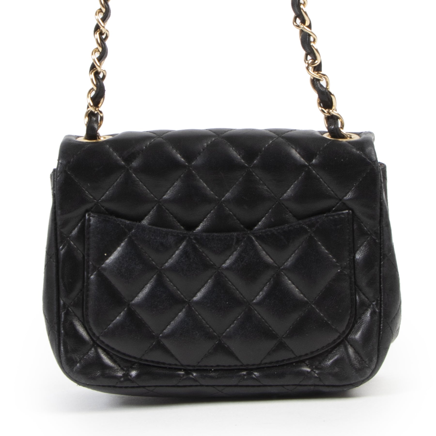 Chanel Black Mini Square Classic Flap Bag GHW