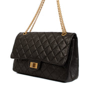 Shop safe online at Labellov in Antwerp, Brussels and Knokke this 100% authentic second hand Chanel Black Aged Calfskin Large 2.55 Bag