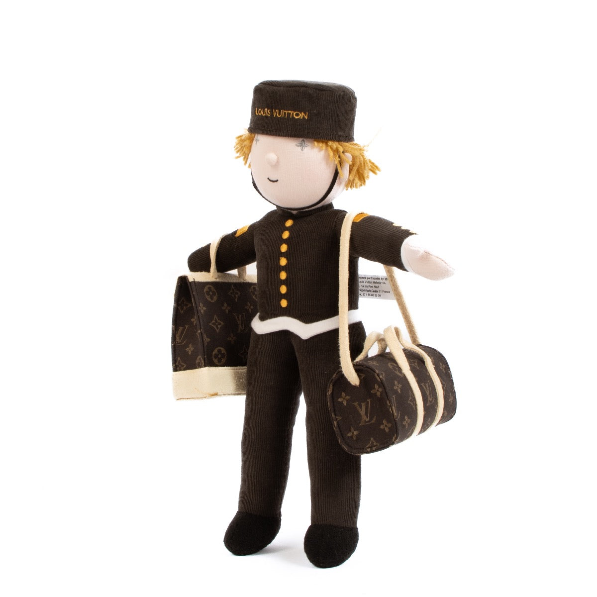 Shop safe online at Labellov in Antwerp, Brussels and Knokke this 100% authentic second hand Louis Vuitton Groom Bell Boy Doll