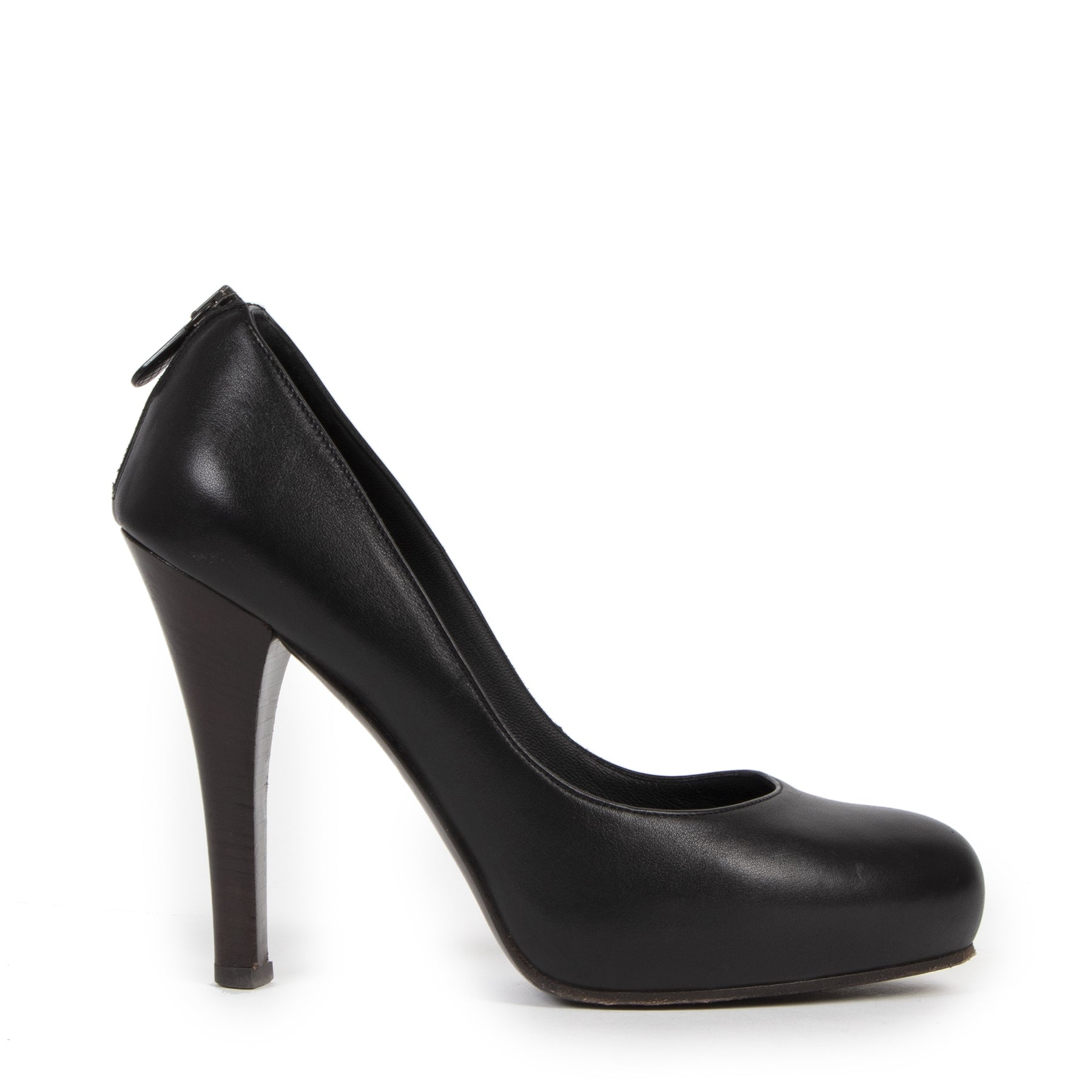 Authentieke Tweedehands Bottega Veneta Black Round Toe Pumps - Size 38 juiste prijs veilig online shoppen luxe merken webshop winkelen Antwerpen België mode fashion