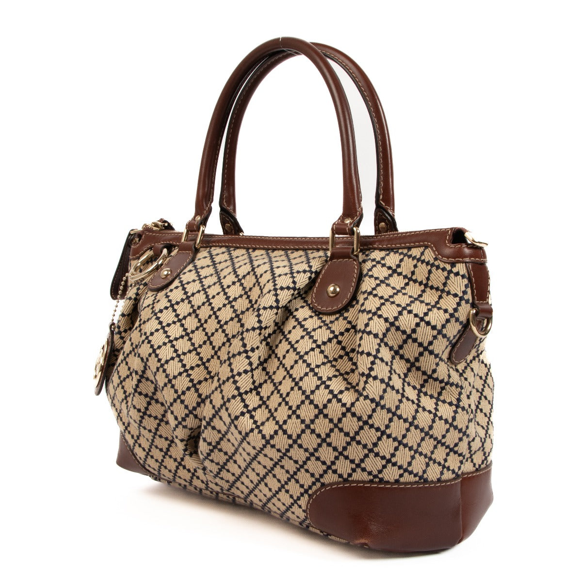 Gucci Sukey Diamante Cavas Handbag