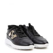 Authentieke tweedehands vintage Hogan Black Interactive Low Top Sneakers - Size 40 koop online webshop LabelLOV