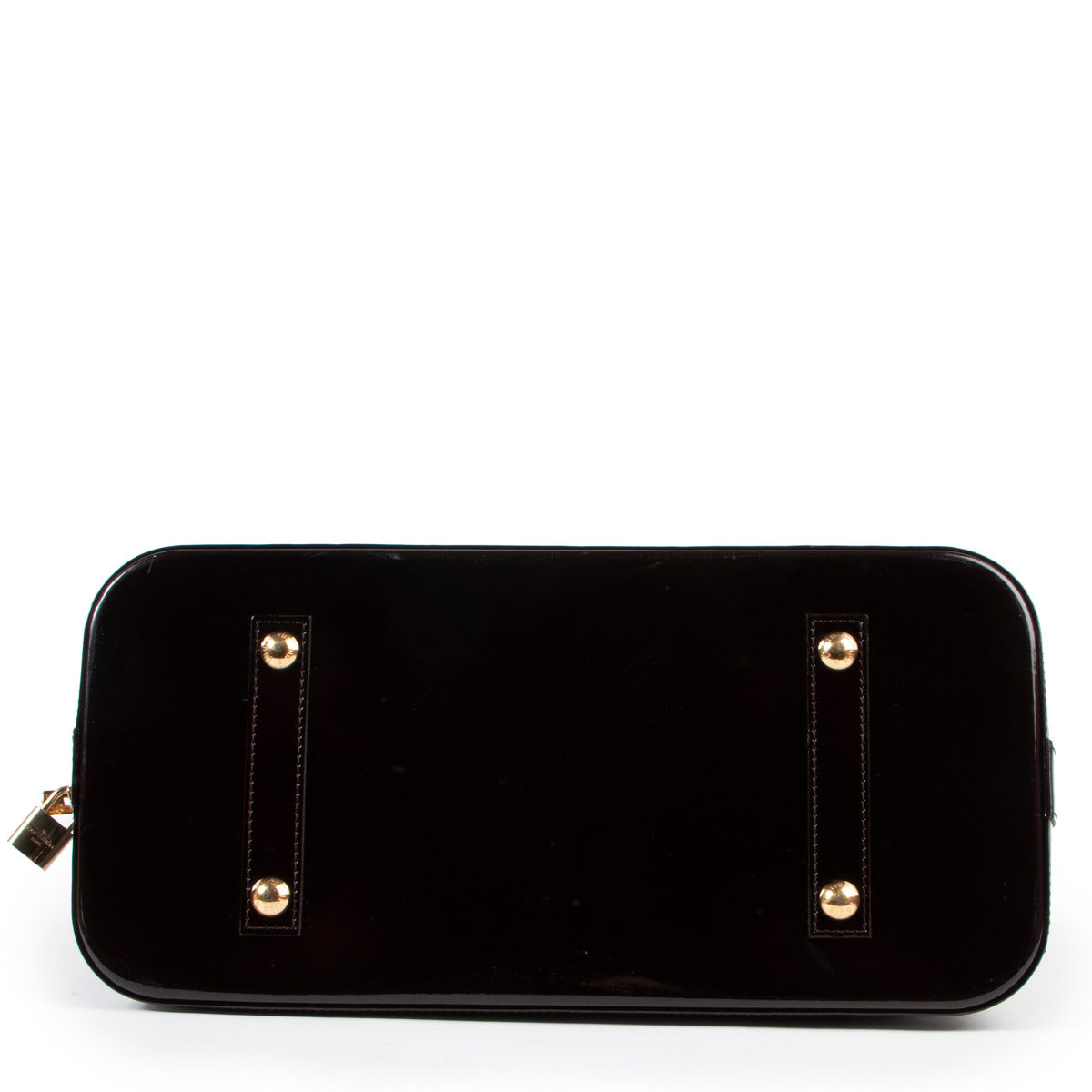 Louis Vuitton paarse Alma Monogram Vernis