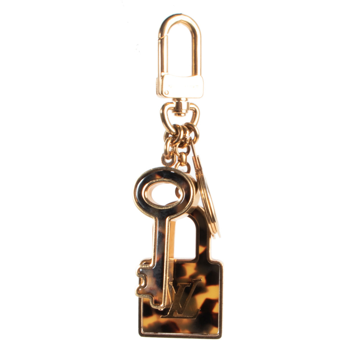 Louis Vuitton Gold Tortoise Lock Bag Charm