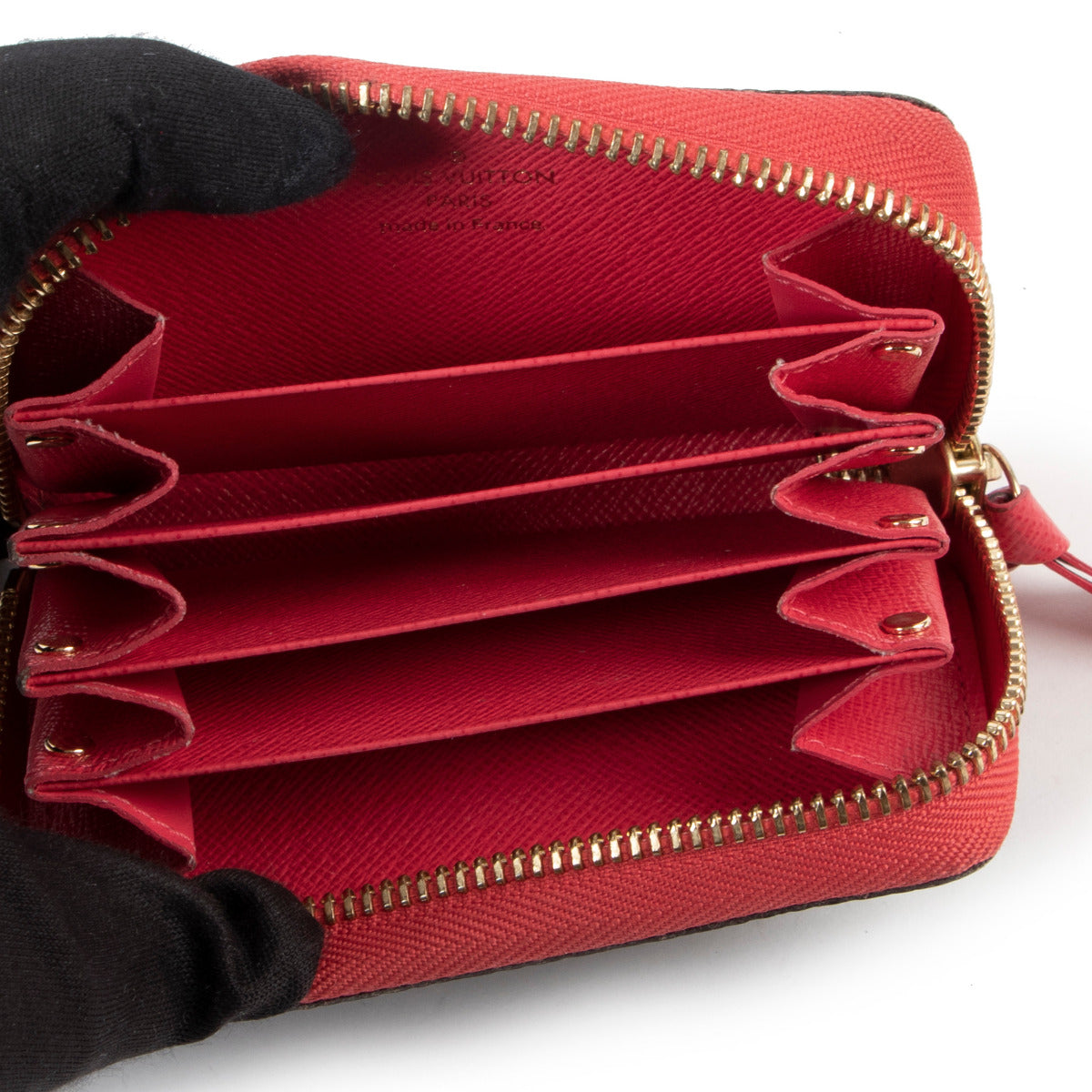 Étui cartes Louis Vuitton Zippy Multicartes Coquelicot