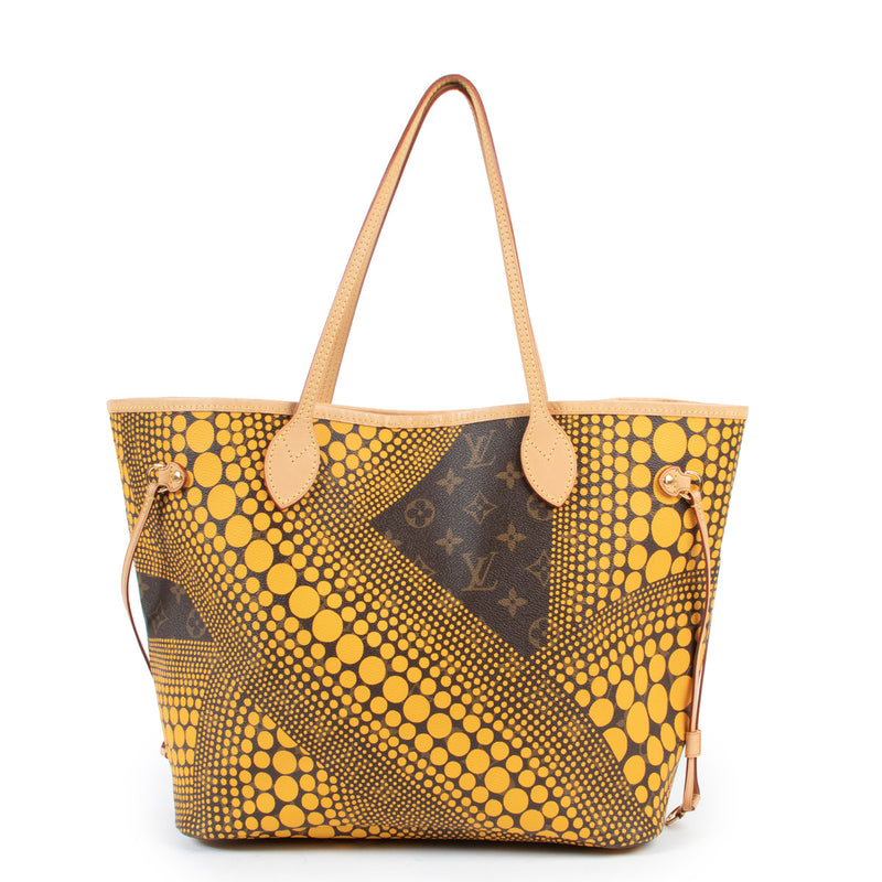 Limited Edition Yayoi Kusama x Louis Vuitton Yellow Neverfull MM