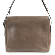 koop veilig online Delvaux Taupe poirier Shoulder Bag