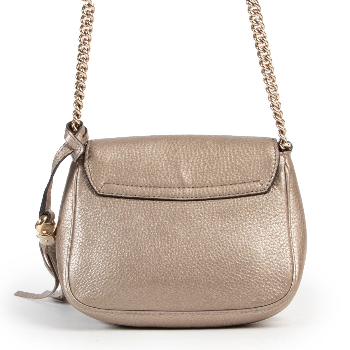 Shop safe online authentic second hand Gucci Gold Soho Crossbody Bag. Buy online Gucci Gold Soho Crossbody Bag in a safe way. Shop Gucci Gold Soho Crossbody Bag online safely.