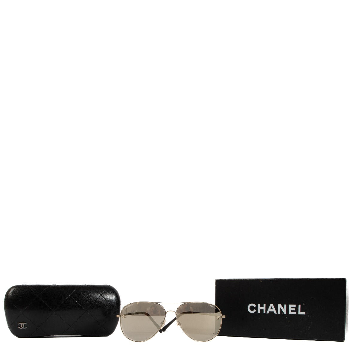 Chanel 4189 Gouden Gepolariseerde Aviator Zonnebril