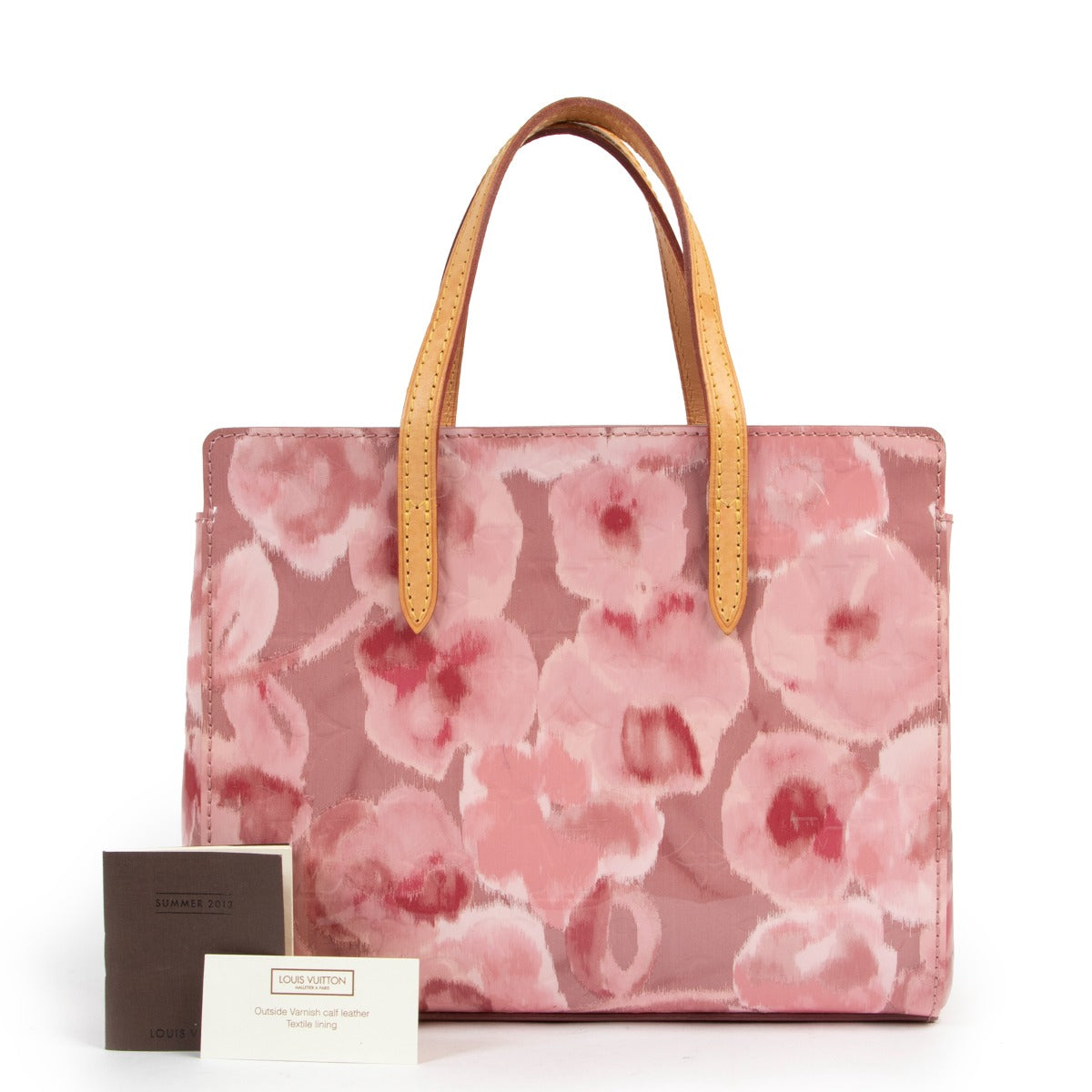Louis Vuitton Lente/Zomer 2013 Roze Vernis Ikat Catalina BB Handtas