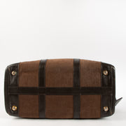 Shop the authentic Christian Dior Vintage Brown Oblique Empreinte Duffle Bag on Labellov.com.