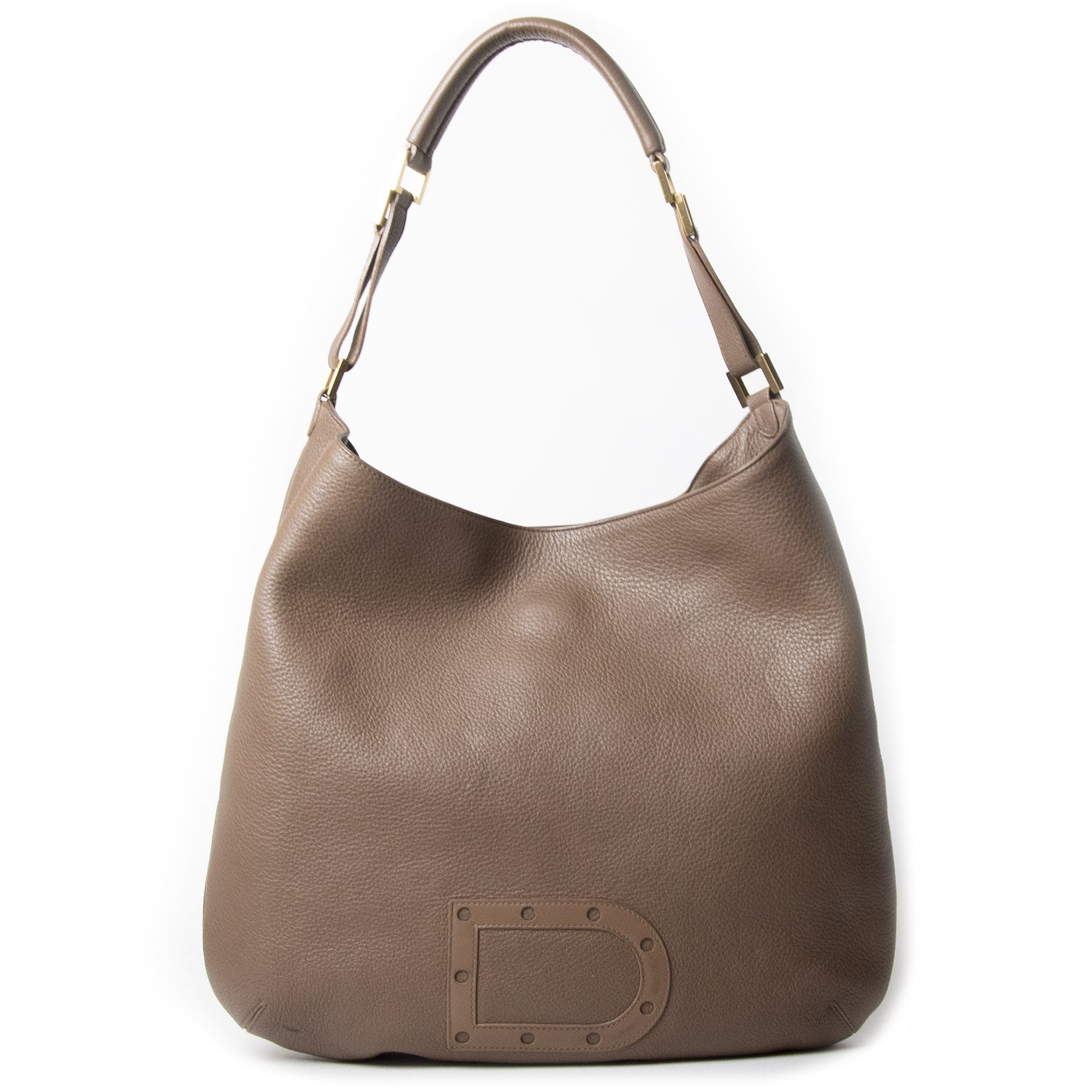 Delvaux Taupe Louise GM Shoulder Bag for the best price at Labellov secondhand luxury