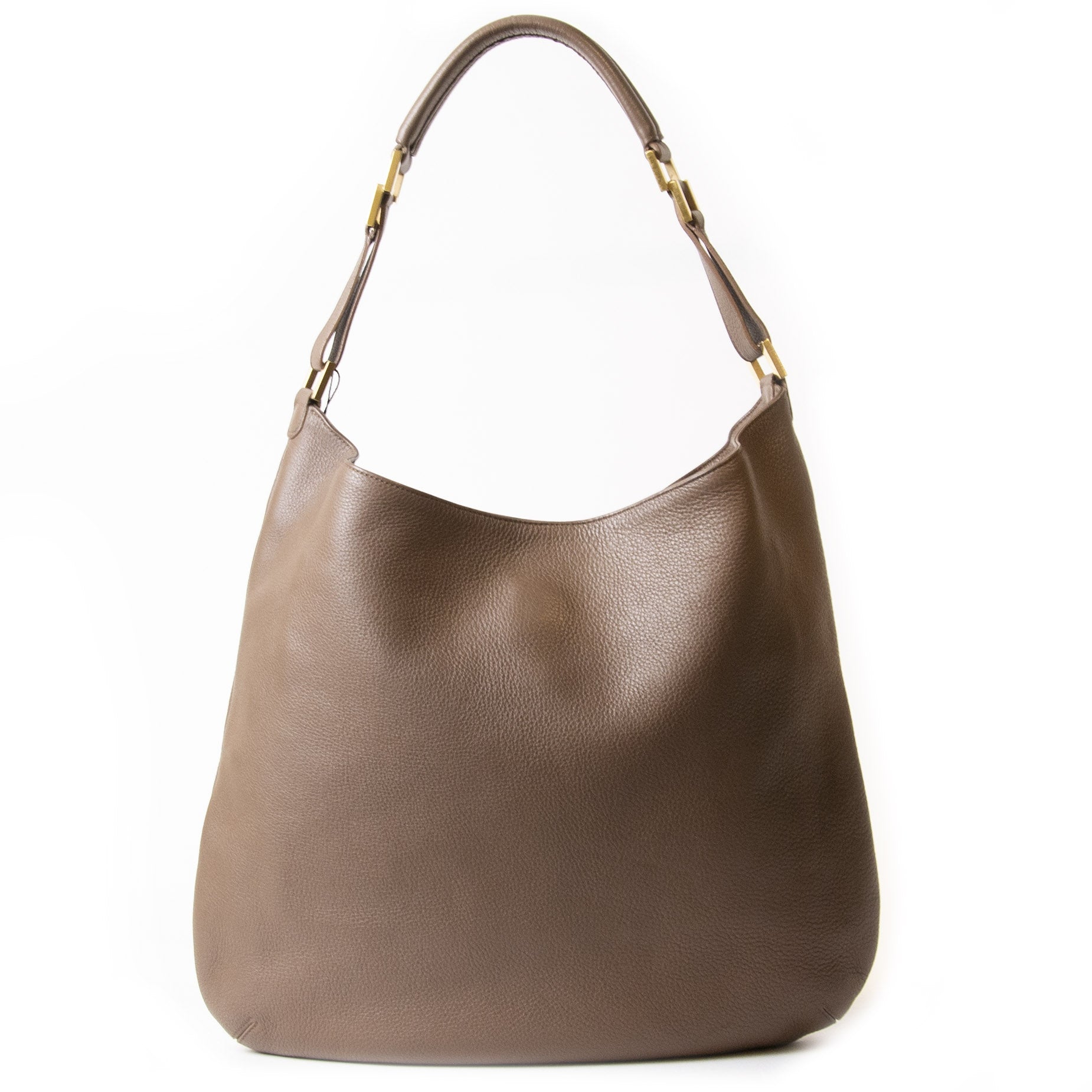 Delvaux Taupe Louise GM Shoulder Bag aan de beste prijs bij Labellov tweedehands