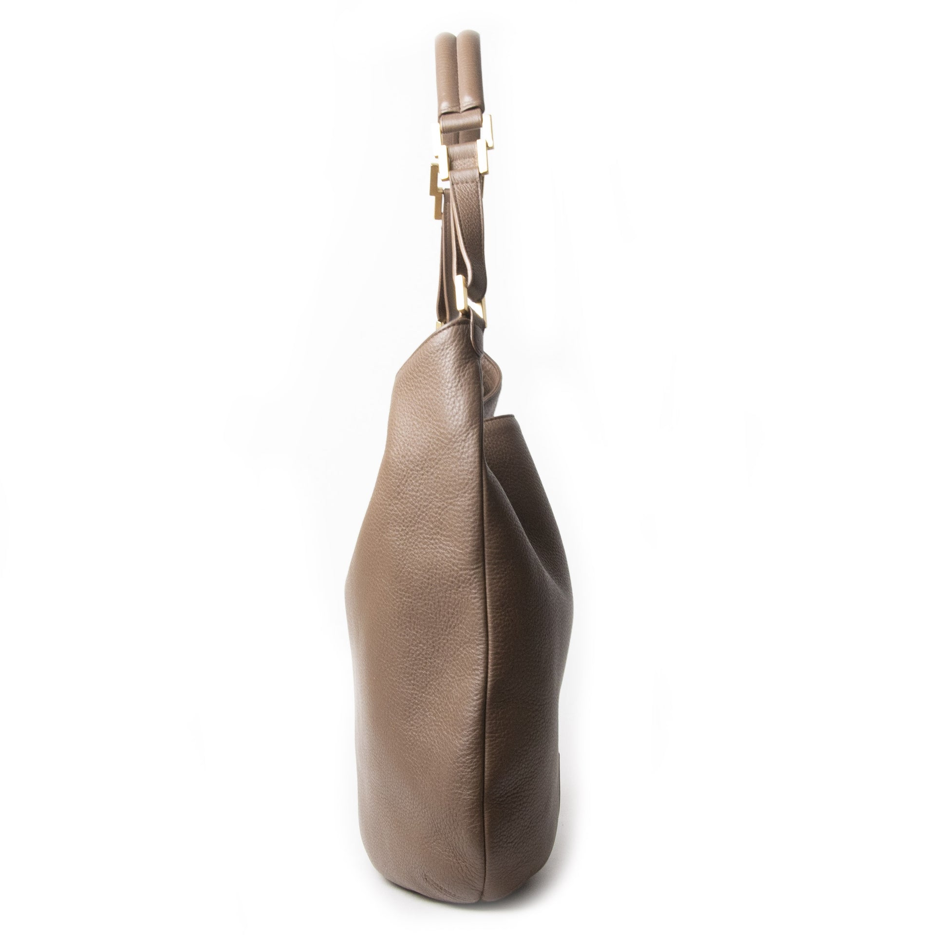 Delvaux Taupe Louise GM Shoulder Bag kopen en verkopen aan de beste prijs bij Labellov