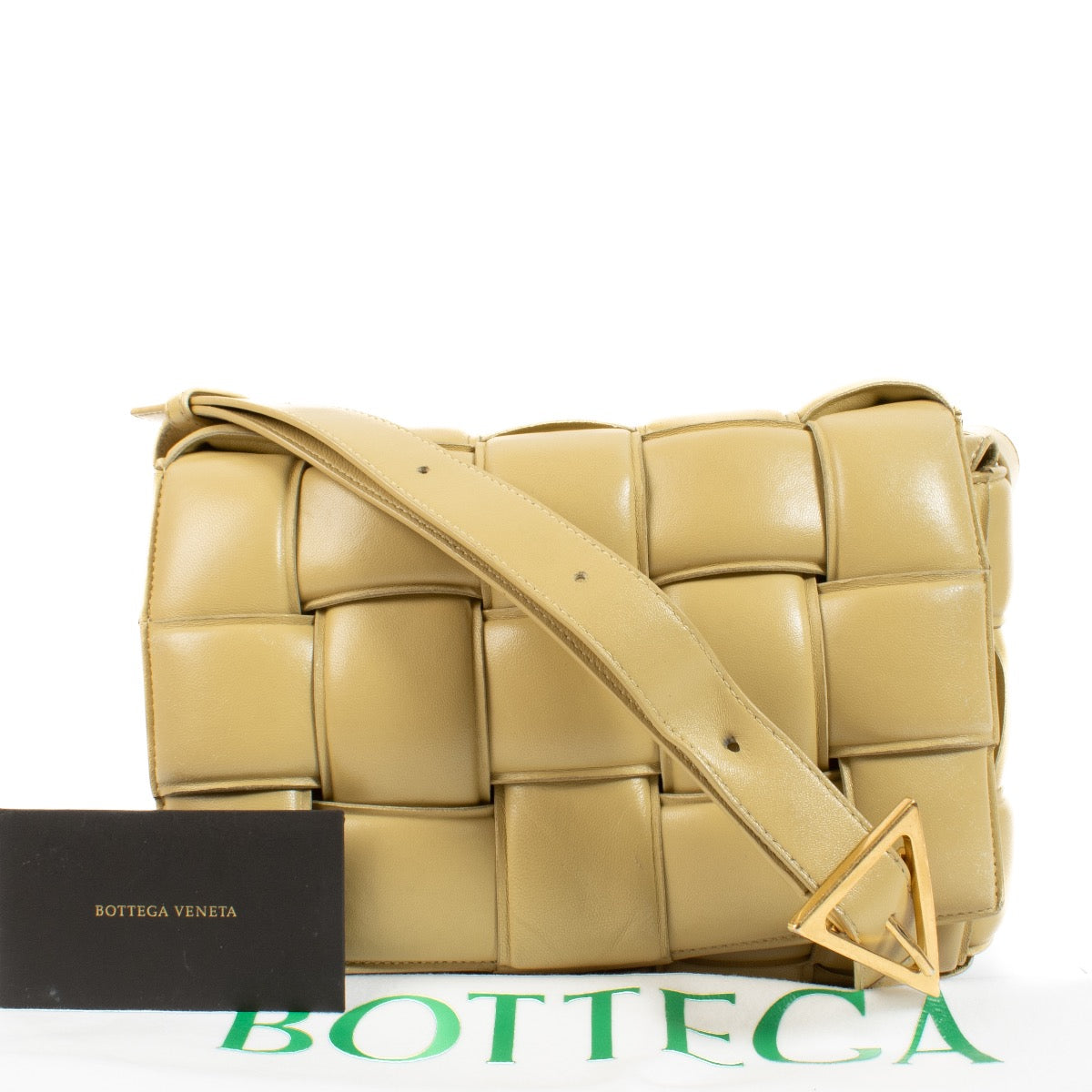 shop 100% authentic second hand Bottega Veneta Beige Padded Cassette Bag on Labellov.com