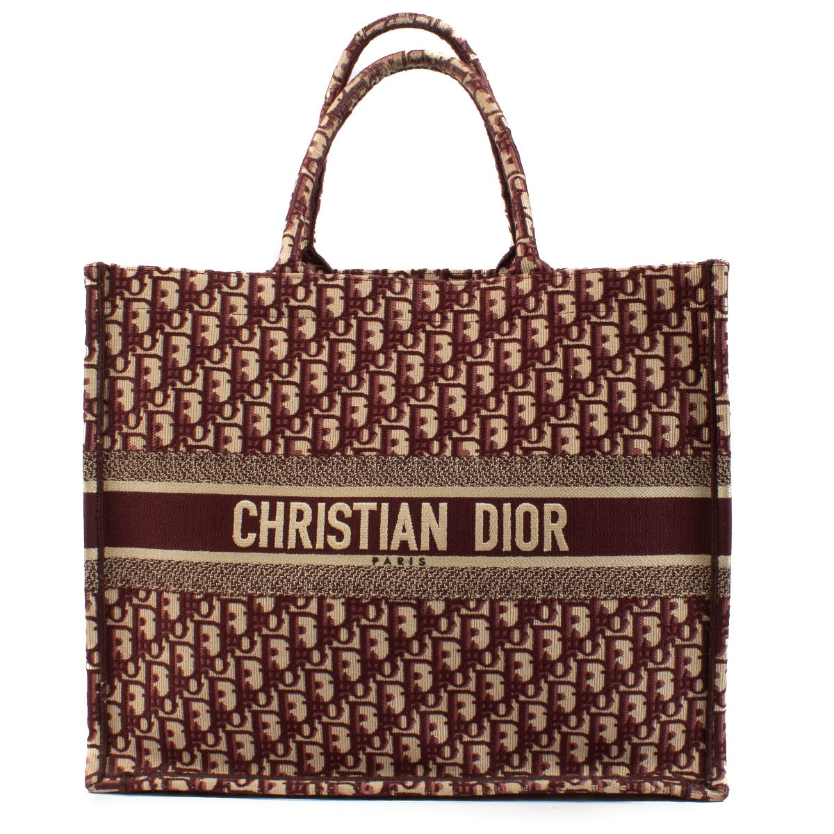 shop 100% authentic second hand Christian Dior Burgundy Oblique Large Book Tote on Labellov.com