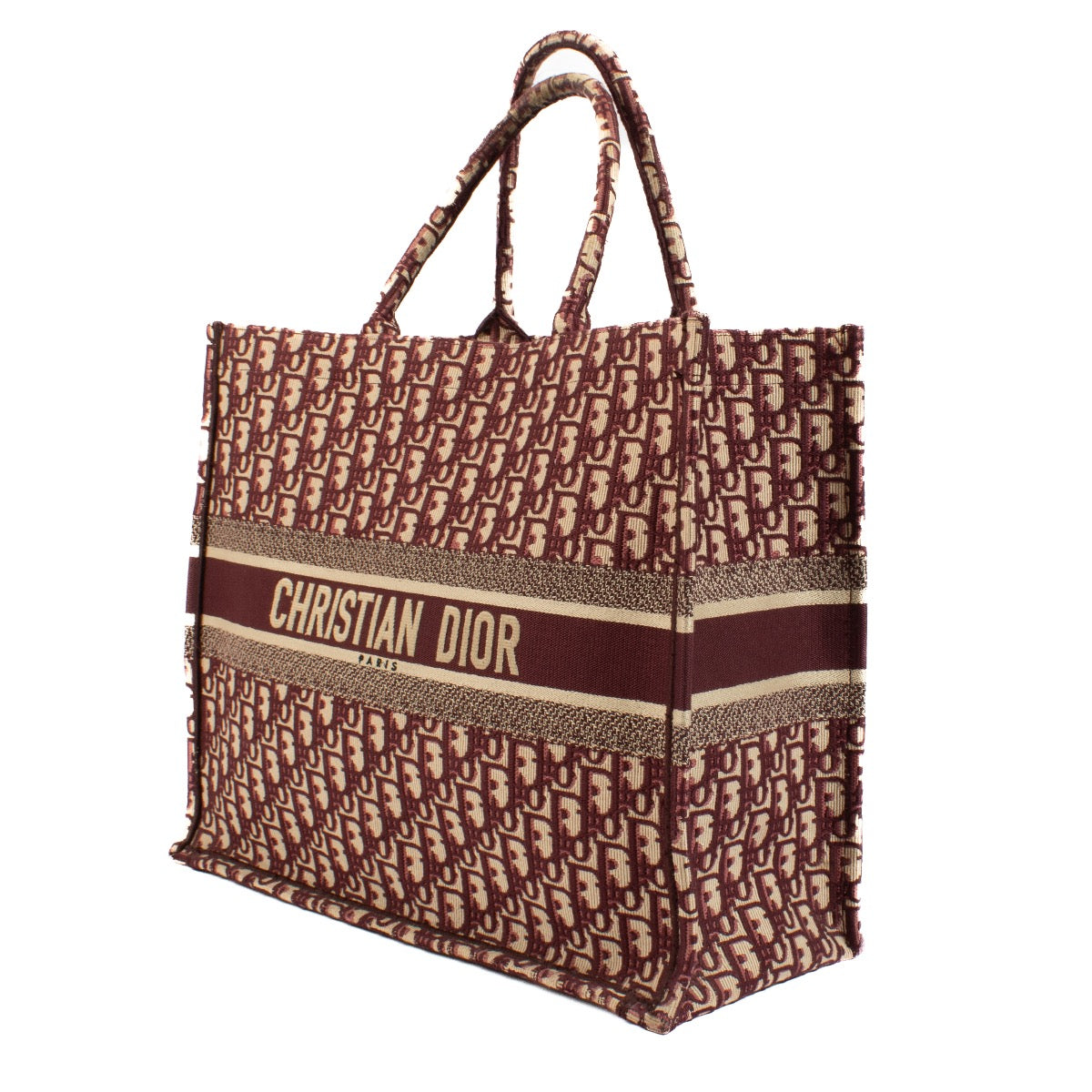 shop 100% authentic second hand Christian Dior Burgundy Oblique Large Book Tote on Labellov.com