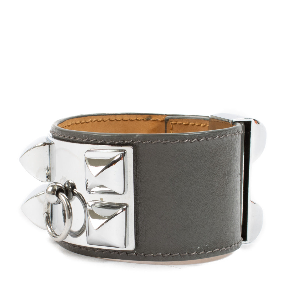 Hermès Silver Collier De Chien Bracelet - Size T4