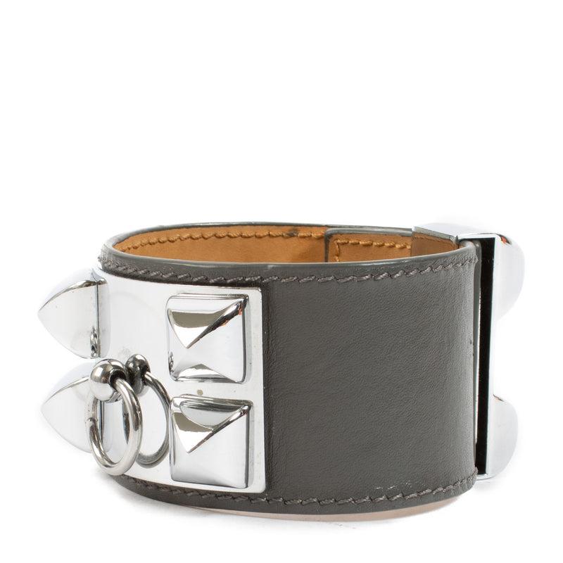 Hermès Silver Collier De Chien Bracelet - Size T4