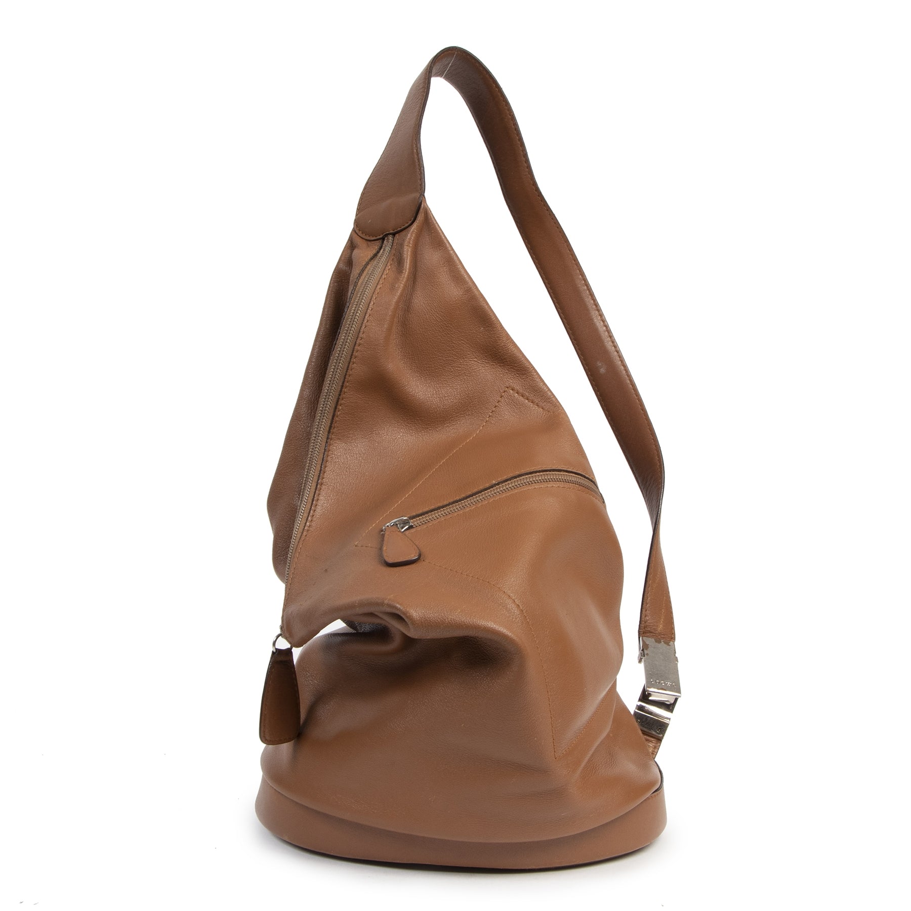 Authentic second-hand vintage Loewe Camel Rucksack buy online webshop LabelLOV
