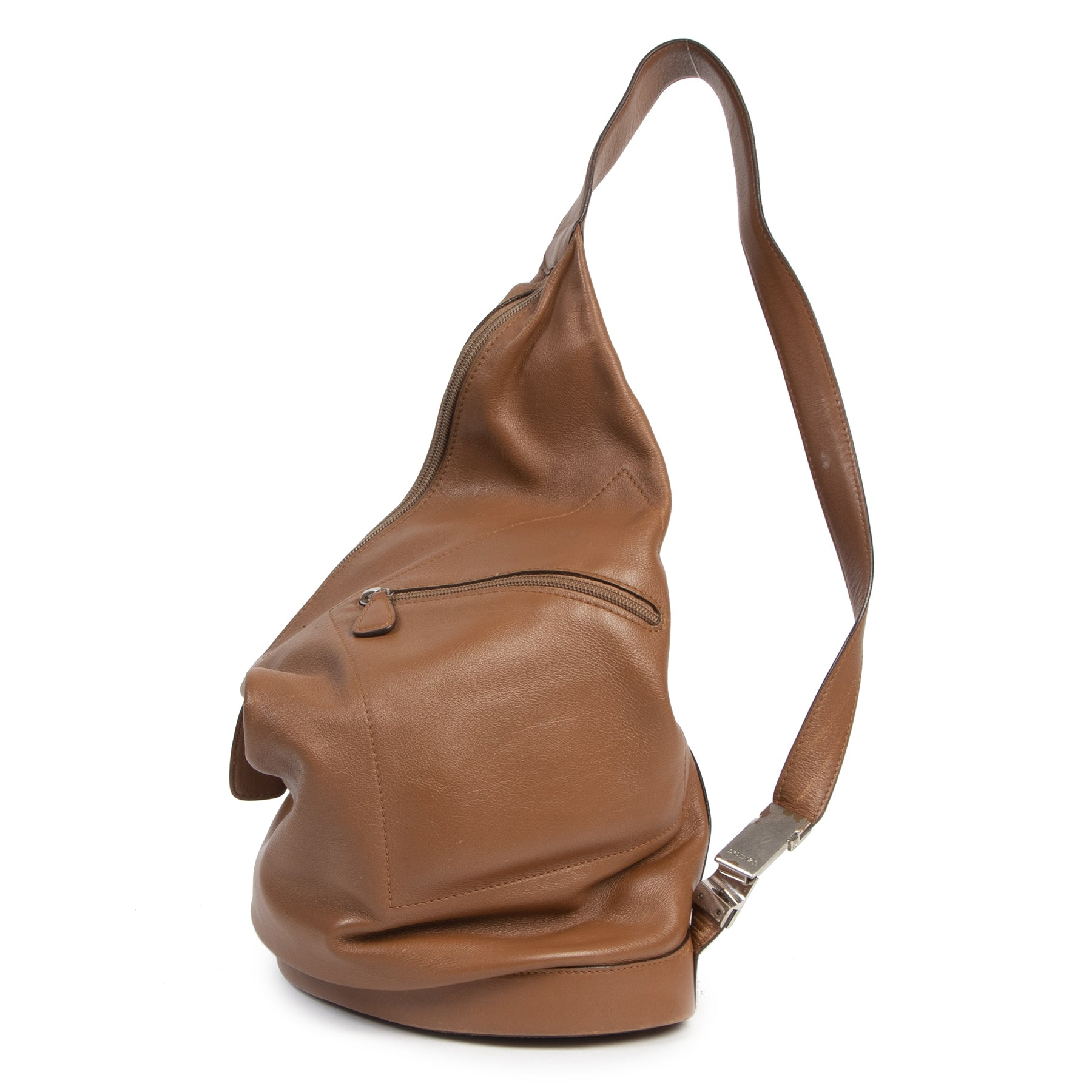 Authentic second-hand vintage Loewe Camel Rucksack buy online webshop LabelLOV