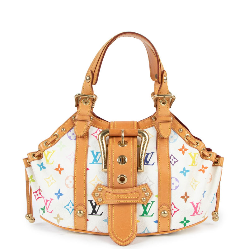 Shop second hand vintage designer Louis Vuitton Monogram Multicolore Theda PM Handbag at Labellov