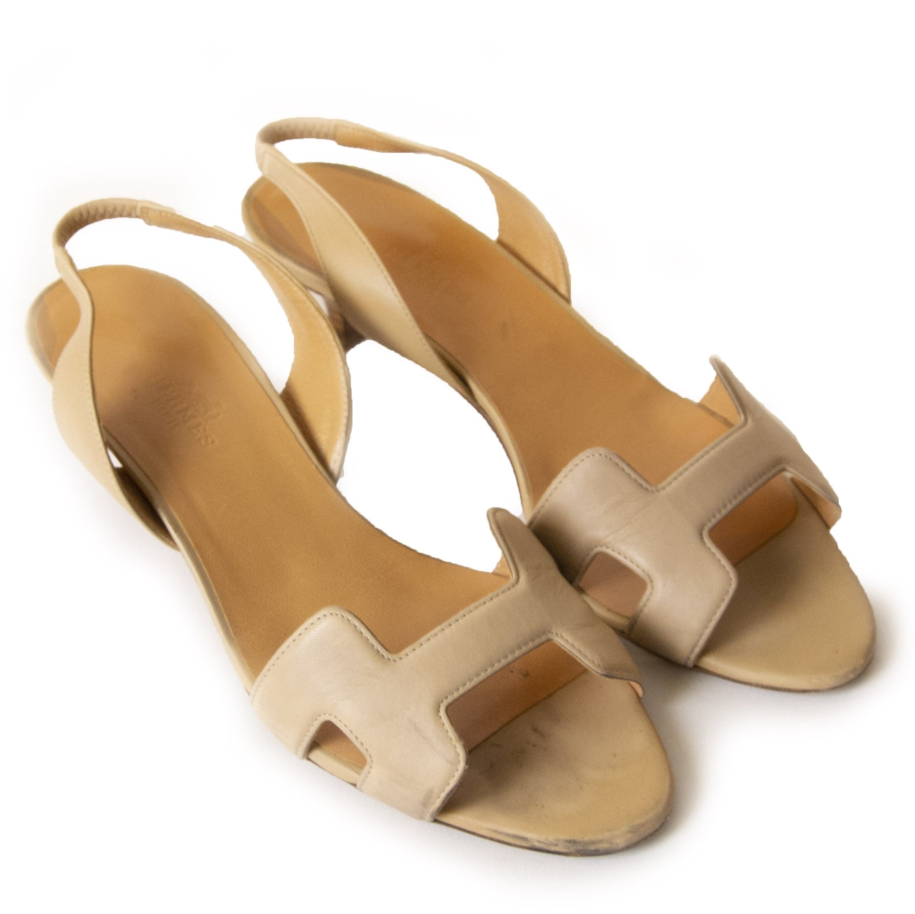 Authentic second-hand vintage Hermès Ottomane Kitten Heels - Size 36 buy online webshop LabelLOV