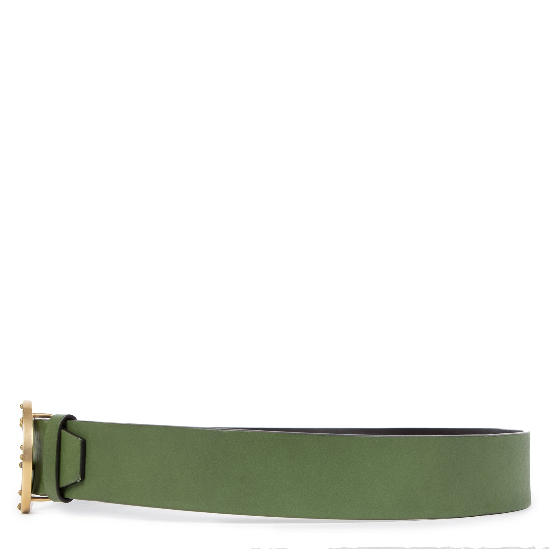 Authentic second-hand vintage Gucci GG Green Belt - Size 80 buy online webshop LabelLOV